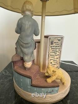 Vintage Classic Pooh Nursery Set-Charpente Lamp, Clock & Frame-Storybook Style