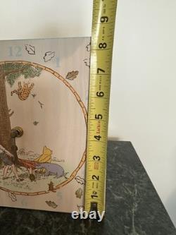 Vintage Classic Pooh Nursery Set-Charpente Lamp, Clock & Frame-Storybook Style