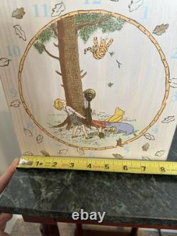 Vintage Classic Pooh Nursery Set-Charpente Lamp, Clock & Frame-Storybook Style