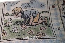 Vintage Classic Winnie The Pooh Woven Tapestry Baby Nursery