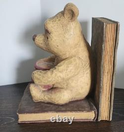 Vintage Classic Winnie the Pooh BookendsPooh BearNurseryBooks Some Chips