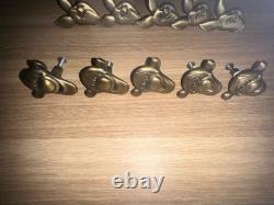 Vintage Disney Brass Draw Pulls Tigger And Piglet Lot New With Tags