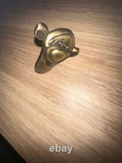 Vintage Disney Brass Draw Pulls Tigger And Piglet Lot New With Tags