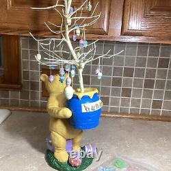 Vintage Disney CLASSIC WINNIE THE POOH Mini Easter Tree Egg MIDWEST 24 Tall