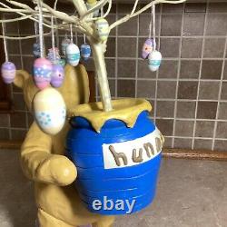 Vintage Disney CLASSIC WINNIE THE POOH Mini Easter Tree Egg MIDWEST 24 Tall