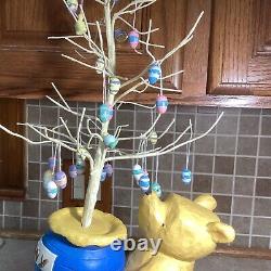 Vintage Disney CLASSIC WINNIE THE POOH Mini Easter Tree Egg MIDWEST 24 Tall