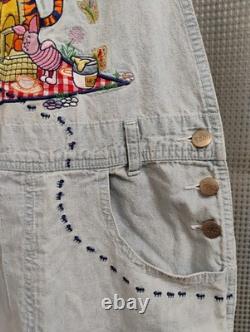 Vintage Disney Catalog Winnie The Pooh And Friends Adult Overalls Size Medium