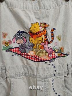 Vintage Disney Catalog Winnie The Pooh And Friends Adult Overalls Size Medium