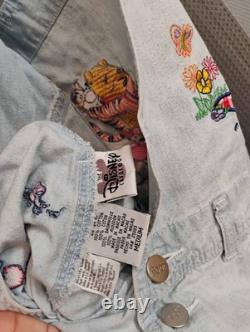 Vintage Disney Catalog Winnie The Pooh And Friends Adult Overalls Size Medium