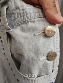 Vintage Disney Catalog Winnie The Pooh And Friends Adult Overalls Size Medium