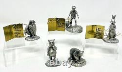 Vintage Disney Classic WINNIE THE POOH Hudson Fine Pewter Character Figurines