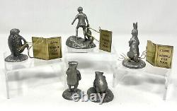 Vintage Disney Classic WINNIE THE POOH Hudson Fine Pewter Character Figurines