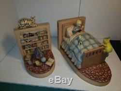 Vintage Disney Classic Winnie The Pooh Christopher Robins Bookends Rare
