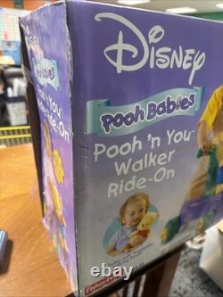 Vintage Disney Pooh Babies Ride-on Walker Fisher Price New In Box Nib 2004 B9044