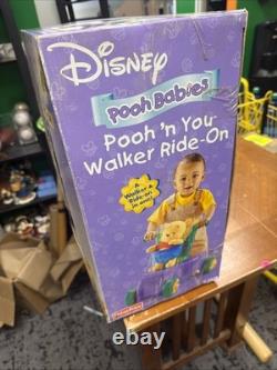 Vintage Disney Pooh Babies Ride-on Walker Fisher Price New In Box Nib 2004 B9044