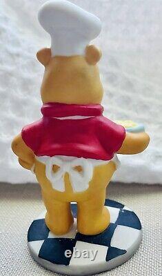 Vintage Disney Porcelain Winnie the Pooh Baker Chef Statue