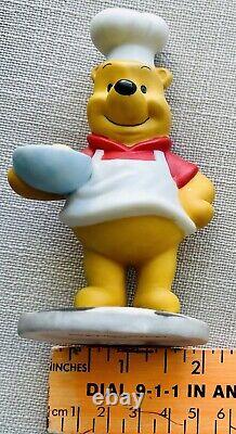 Vintage Disney Porcelain Winnie the Pooh Baker Chef Statue