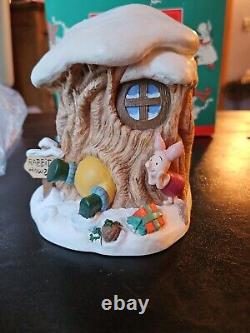 Vintage Disney Rabbit's House 1995 Christmas At Our House Pooh Hinged Figure