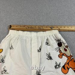 Vintage Disney Store Winnie The Pooh Shorts Medium White Boxer Tigger 90s USA