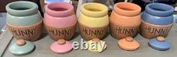 Vintage Disney Watch Collectors Club Winnie The Pooh Jars- 5 Hunny Pot Canisters