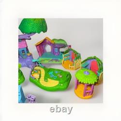 Vintage Disney Winnie Pooh Delightful Days Treehouse Garden Play Set Lot Of 40+