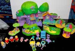 Vintage Disney Winnie Pooh Delightful Days Treehouse Garden Play Set Lot Of 40+