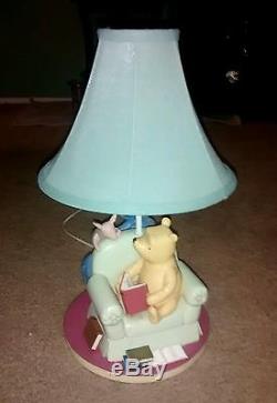 Vintage Disney Winnie The Pooh, Piglet & Eeyore Lamp With Bonus Art Print