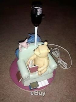 Vintage Disney Winnie The Pooh, Piglet & Eeyore Lamp With Bonus Art Print