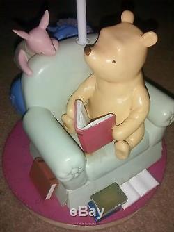 Vintage Disney Winnie The Pooh, Piglet & Eeyore Lamp With Bonus Art Print