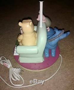 Vintage Disney Winnie The Pooh, Piglet & Eeyore Lamp With Bonus Art Print