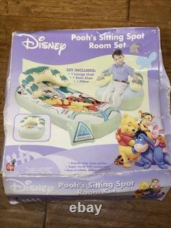 Vintage Disney Winnie The Pooh, Pooh's Sitting Spot room set inflatables Rare