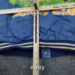 Vintage Disney Winnie The Pooh Varsity Jacket Mens XL Blue 100 Acre Hunny
