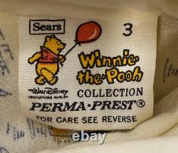 Vintage Disney Winnie the Pooh Characters Girls Size 3 Sears Dress