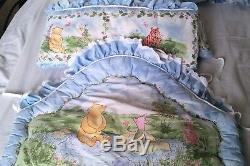 Vintage Disney Winnie the Pooh Classic Crib Set Bedding 11 Piece Nursery