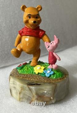 Vintage Disney Winnie the Pooh & Piglet Ron Lee Signed & Dated 1999 #149 of 1000