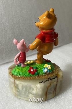 Vintage Disney Winnie the Pooh & Piglet Ron Lee Signed & Dated 1999 #149 of 1000