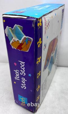 Vintage Disney Winnie the Pooh Step Stool Kids 2 Step Wood Stool Age 3+ Rare New Vintage Disney Winnie the Pooh Step Stool Kids 2 Step Wood Stool Age 3+ Rare New