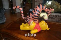 Vintage Disney Winnie the Pooh & Tigger Big Figurine Retired