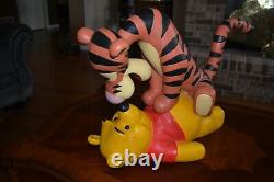 Vintage Disney Winnie the Pooh & Tigger Big Figurine Retired