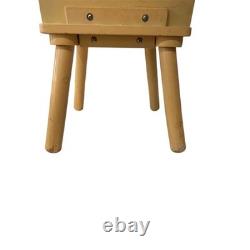 Vintage Disney Wooden Winnie the Pooh Child's Chair Plaid Seat Nursery Decor Vintage Disney Wooden Winnie the Pooh Child's Chair Plaid Seat Nursery Decor