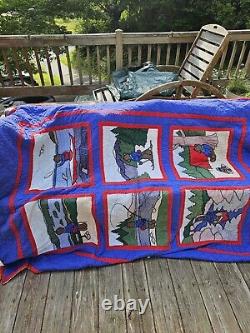 Vintage L. L. Bean Winnie The Pooh Camping Quilt