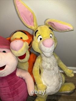 Vintage Lot Of 4 Mattel Winnie The Pooh Plush Characters Rare