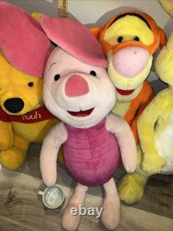 Vintage Lot Of 4 Mattel Winnie The Pooh Plush Characters Rare