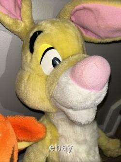 Vintage Lot Of 4 Mattel Winnie The Pooh Plush Characters Rare