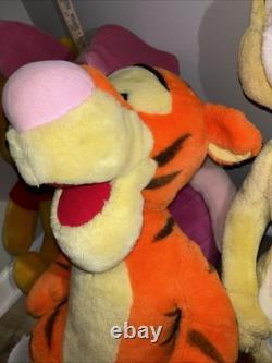 Vintage Lot Of 4 Mattel Winnie The Pooh Plush Characters Rare