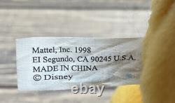 Vintage Mattel 1998 Disney Winnie The Pooh Purple Rain Coat Stuffed Animal 7