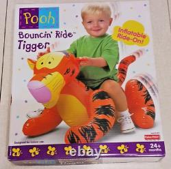Vintage Mattel Winnie The Pooh Bouncin' Ride Tigger Inflatable Toy SEALED NOS