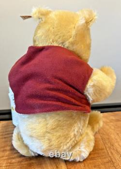 Vintage Nwt 1999 Steiff Winnie The Pooh Mohair Jointed Plush 651489 Le #8753 (g)