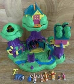 Vintage Polly Pocket Winnie The Pooh 100 Acre Wood Treehouse 100% COMPLETE