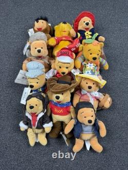 Vintage Retired Disney Store Winnie The Pooh Beanie Plush Toys Lot of 11